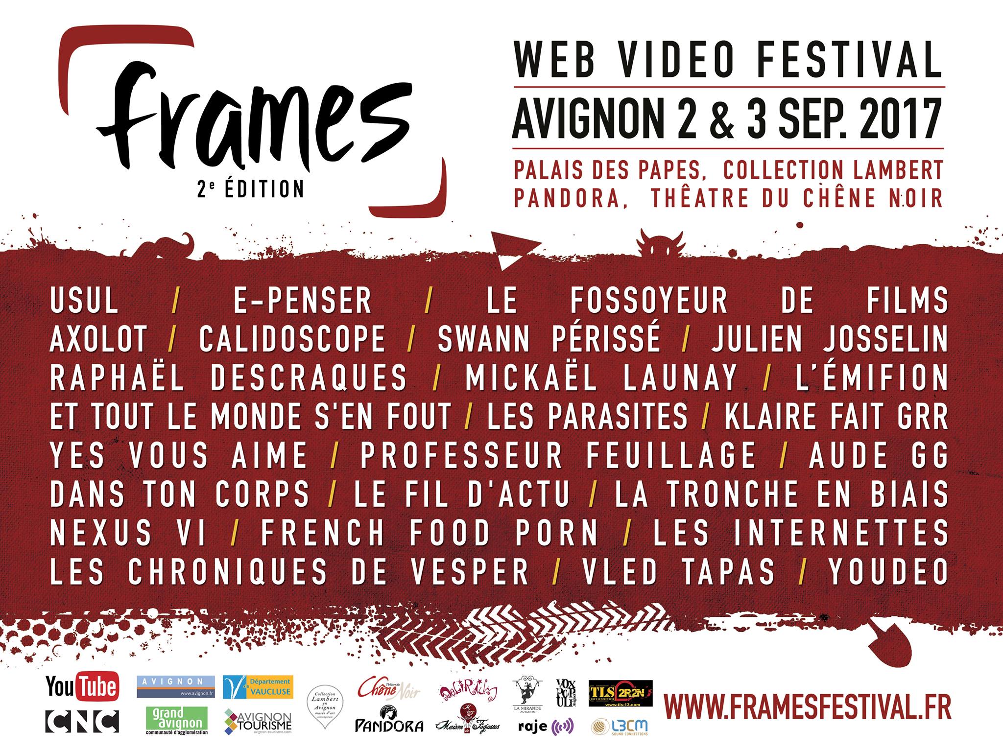 Frames festival : photo du programme officielle du Frames festival 2017 à Avignon