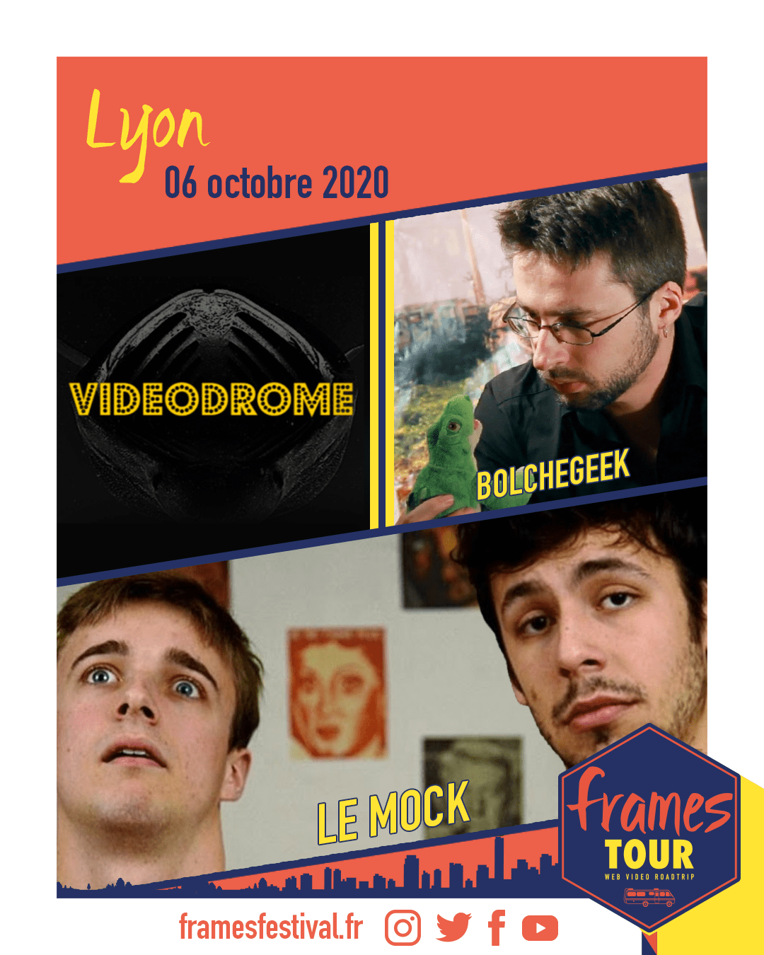 Frames 2020, programmation Lyon avec les chaînes Youtube Videodrome, Bolchegeek, Le Mock