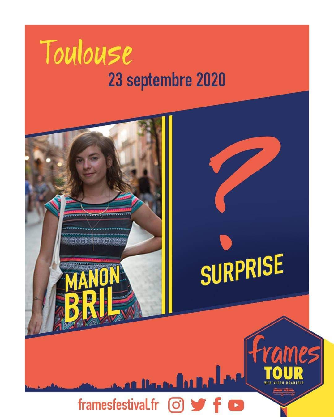 Frames 2020, programmation Paris avec les chaînes Youtube Manon Bril et invité surprise